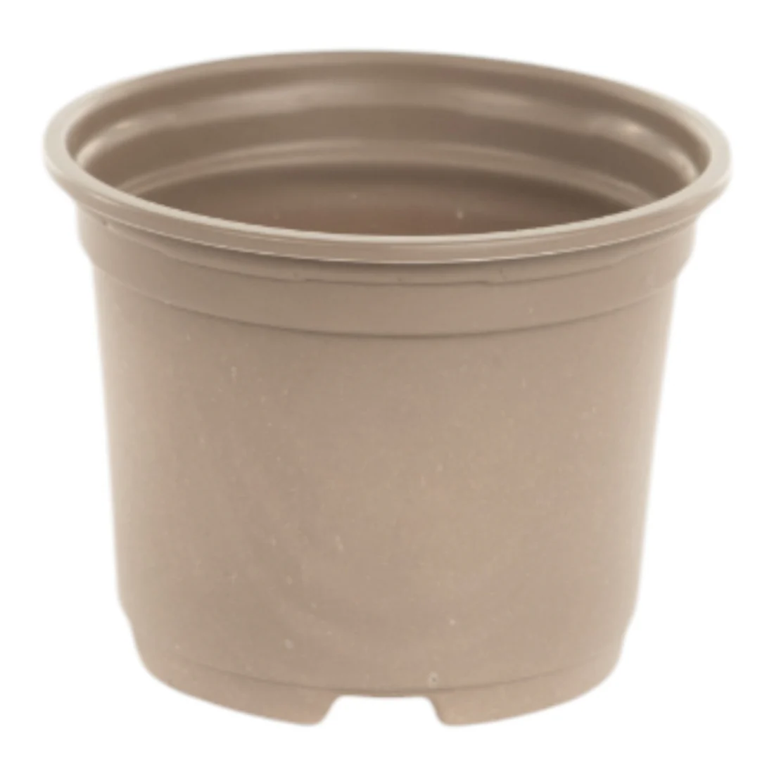 9cmLowRoundThermoformed_Taupe1 Aeroplas 9cm Thermo-Formed Pot Low Taupe (case of 2625 / 12 cases per pallet) – Efficient Low-Profile Propagation Pots for Professional Growers - Image 1