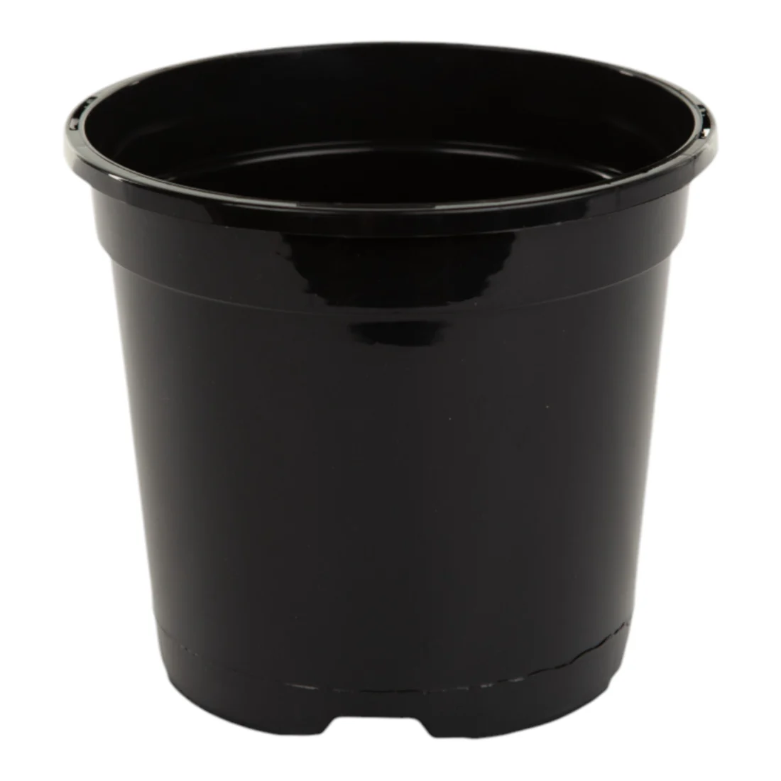 AEROPLAS1.5LRoundSlottedBlack1 AEROPLAS 1ltr Slotted (25mm) Round Container Pot BLACK (net of 100 / 72 per pallet) – Bulk Pallet (6480 Pots) for Commercial Nursery Growth - Image 1