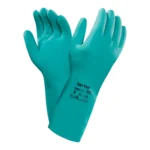 Ansell 37-675 Solvex Chemical Resistant Gauntlet Green Nitrile (SIZE 10) – Heavy Duty Protection for Horticultural Handling