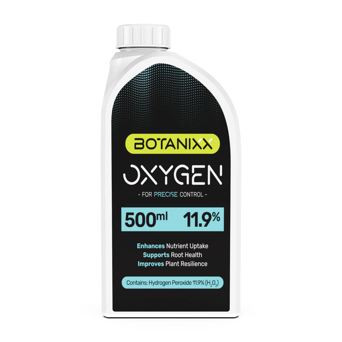 BOTANIXXOXYGEN_500ML_FRONT Botanixx Oxygen 11.9% 500ml – Professional Root Protection and Oxygen Booster for Healthier Plants - Image 1