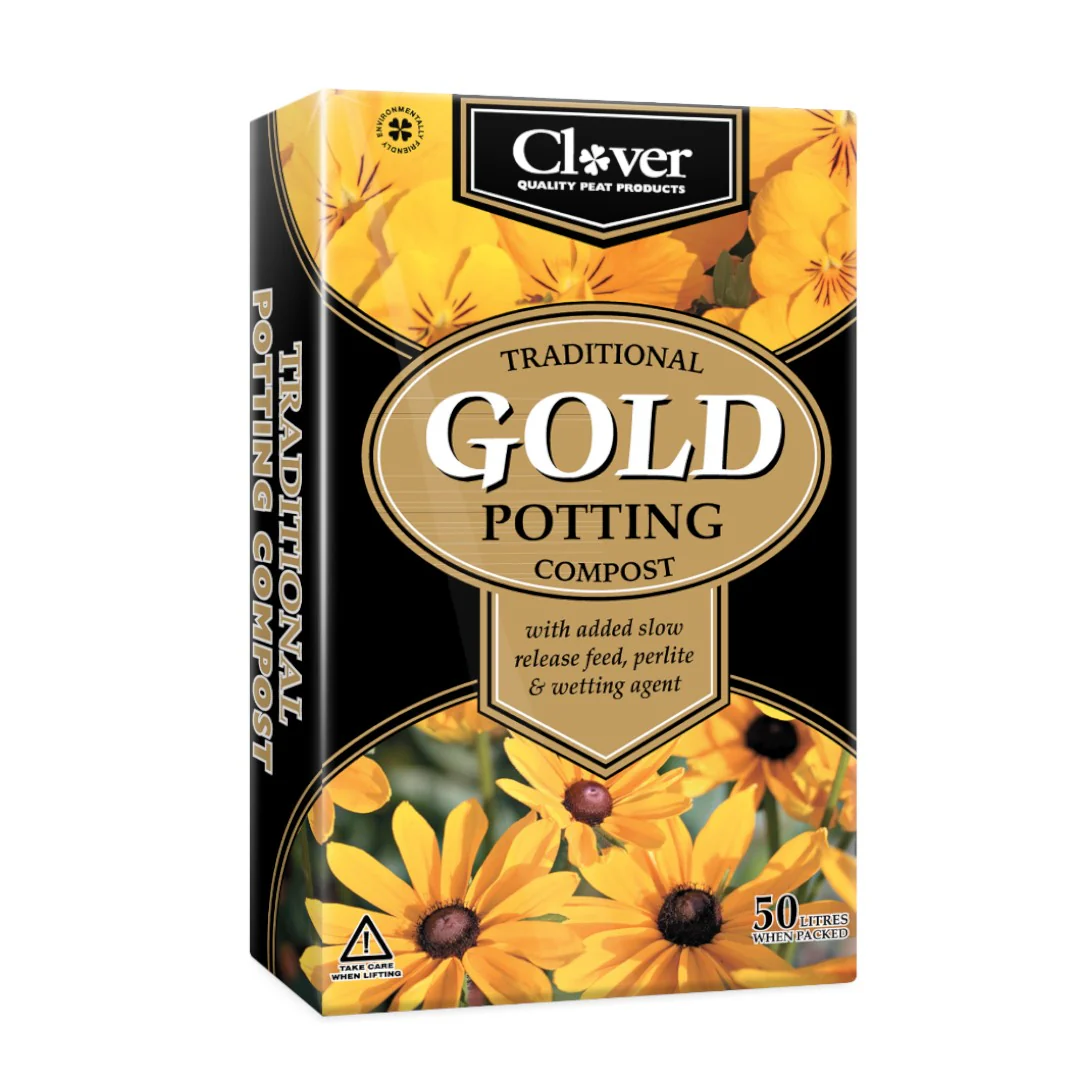 CLOVERTRADITIONALPOTTINGGOLD50L Clover 50L Potting Gold - Image 1