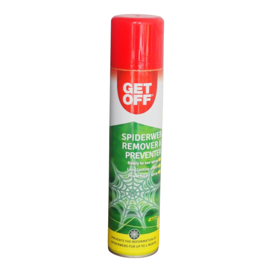 GETOFF03_LS12 GET OFF Spiderweb Remover and Preventer 300ml – Professional-Grade Jet Spray for Clean, Web-Free Environments - Image 1