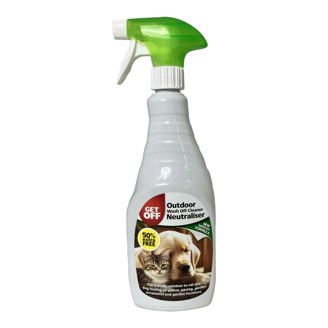 GETOFFOUTDOORWASHOFFNEUTRALISER GET OFF Wash Off Outdoor Cleaner Neutraliser 50% Extra Free 750ml – Dual-Action Pet Odour Neutraliser and Surface Cleaner - Image 1