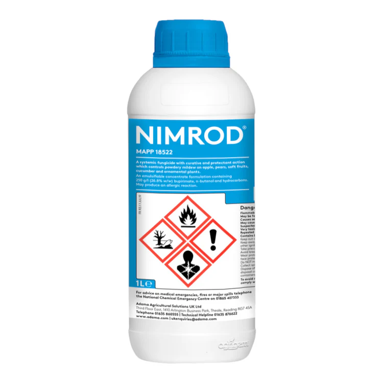 NimrodFungicide1L Nimrod 1L Fungicide – Systemic Powdery Mildew Control for Fruit, Veg and Ornamentals - Image 1