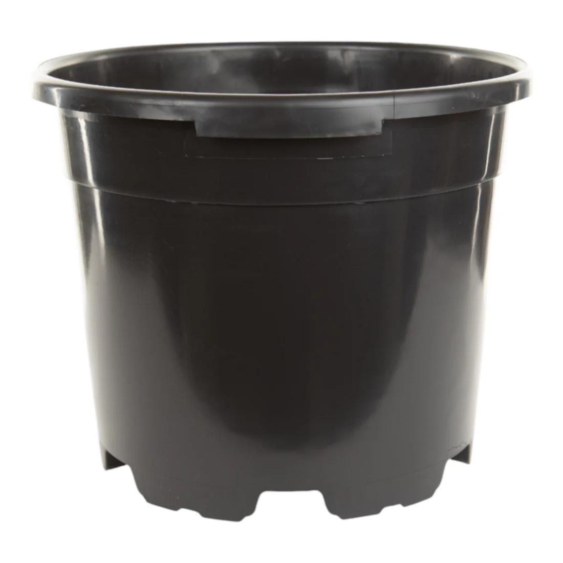 20LRoundNonSlotted_Black1 Aeroplas 12L Non-Slotted Round Container Pot Black (540 per Pallet) – Robust Polypropylene Nursery Pot for Professional High-Volume Growing - Image 1
