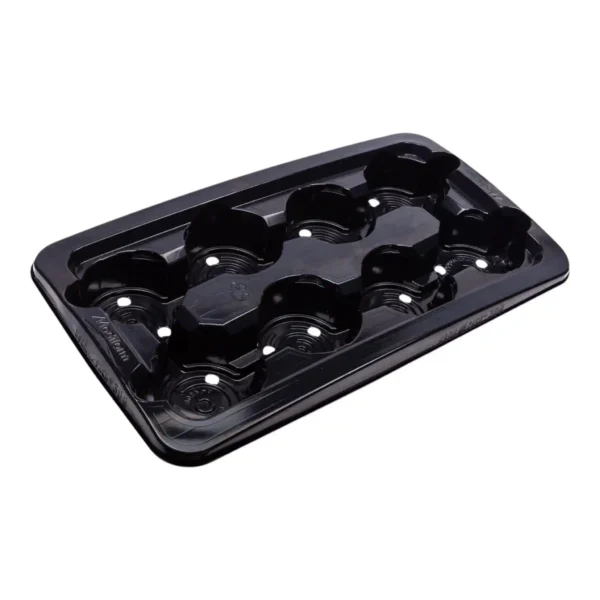 Modiform 8x13cm 4 Per Shelf Thermoformed PS Transport Tray Pristine - 1200 per Pallet