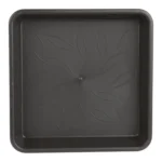 34cm Square Plastic Saucer - Durable Plant Pot Drip Tray