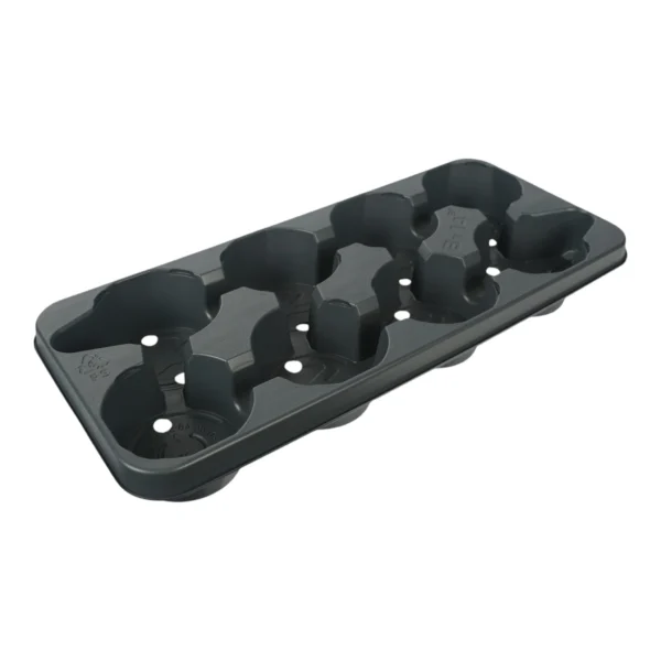 Modiform 8x13cm 5 Per Shelf Thermoformed PS Transport Tray Pristine (3200 Per Pallet)