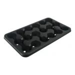 Modiform 18x9cm 4 Per Shelf Thermoformed PS Transport Tray Pristine - 1728 per Pallet