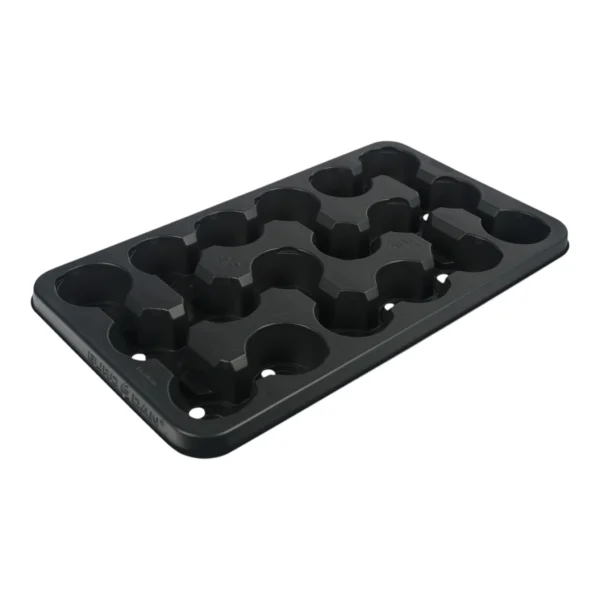 Modiform 18x9cm 4 Per Shelf Thermoformed PS Transport Tray Pristine - 1728 per Pallet