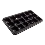Modiform 18x9cm Square 4 Per Shelf Thermoformed PS Transport Tray Pristine (1200 Per Pallet)