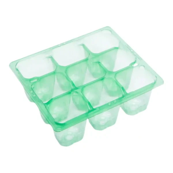Modiform UBP Thermoformed PET 9 Pack Green - Case of 450