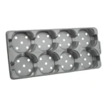 Aeroplas Square Round Pot Carry Tray 1.4ltr Sq/Round x 8 Grey (1050 per pallet) – Premium Wholesale Transport Tray for 1.4-Litre Pots