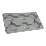 Aeroplas Pot Carry Tray 1.5ltr Round x 6 Grey (900 per pallet) – Robust Wholesale Nursery Transport Solution for 1.5-Litre Pots