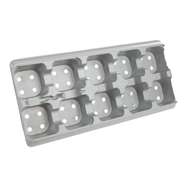 Aeroplas Square Round Pot Carry Tray 1ltr Sq/Round x 10 Grey (1050 per pallet) – Versatile Wholesale Transport Solution for 1-Litre Pots
