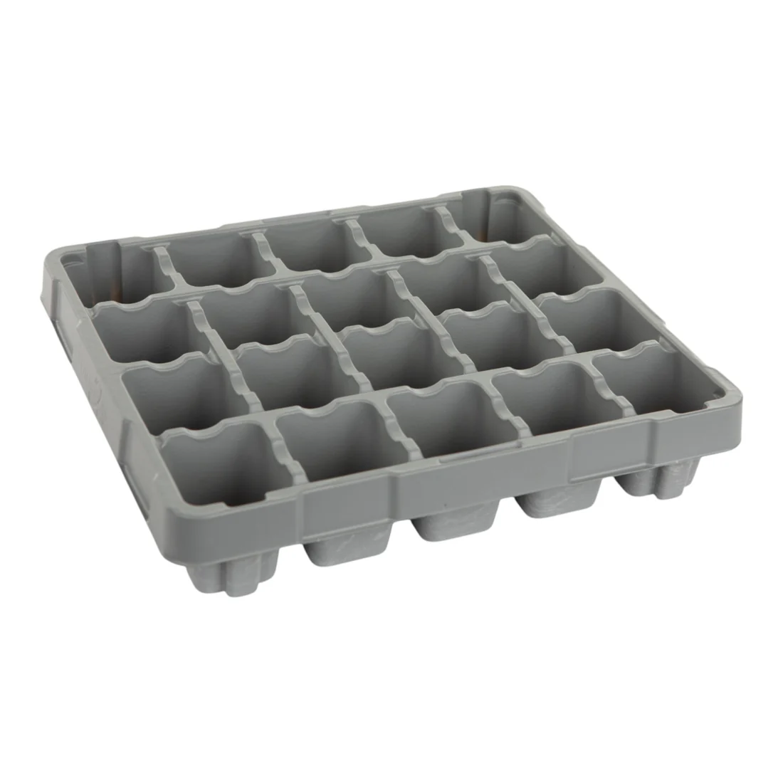 AEROPLAS20PackGrey_GCBeddingPack_1 Aeroplas 20 Cell GC Bedding Packs GC20 Grey (1680 per pallet) – High-Quality Wholesale Seedling & Bedding Plant Packs - Image 1