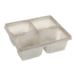 Aeroplas 4 Cell AC Bedding Pack AC4 Grey (6400 per pallet) – Recyclable Wholesale 4-Cell Growing Trays for Professional Production