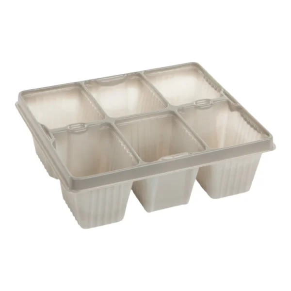 Aeroplas AC Bedding Pack AC6 Grey (400 per case / 16 per pallet)– Professional Recyclable 6-Cell Wholesale Growing Trays