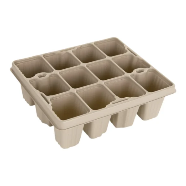 Aeroplas 12 Cell AC Bedding Pack AC12 Grey (6400 per pallet) – Recyclable Wholesale 12-Cell Growing Trays