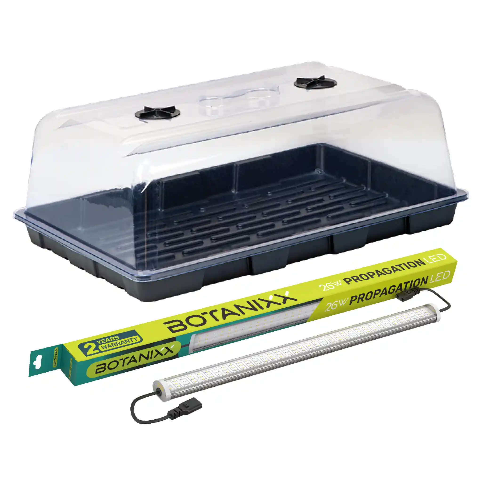 BOTANIXXPureHarvest_BudgetPropagatorKit Budget Clone Kit - 1 x 26W Clone LED & 1 LED Ready Propagator - Image 1