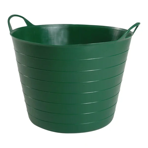 Bos Trug 26L Green - Heavy Duty Flexible Garden Trug
