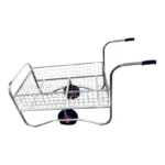 Cambridge Trolley Pneumatic Wheels – Vertical-Stacking Mesh Basket Trolley for High-Efficiency Nursery Transport