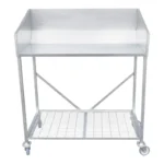 LARGE Kew Potting Bench - Std 2.4 x 1m deep (160mm Castors) – Heavy-Duty Galvanised Industrial Workstation for Professionals