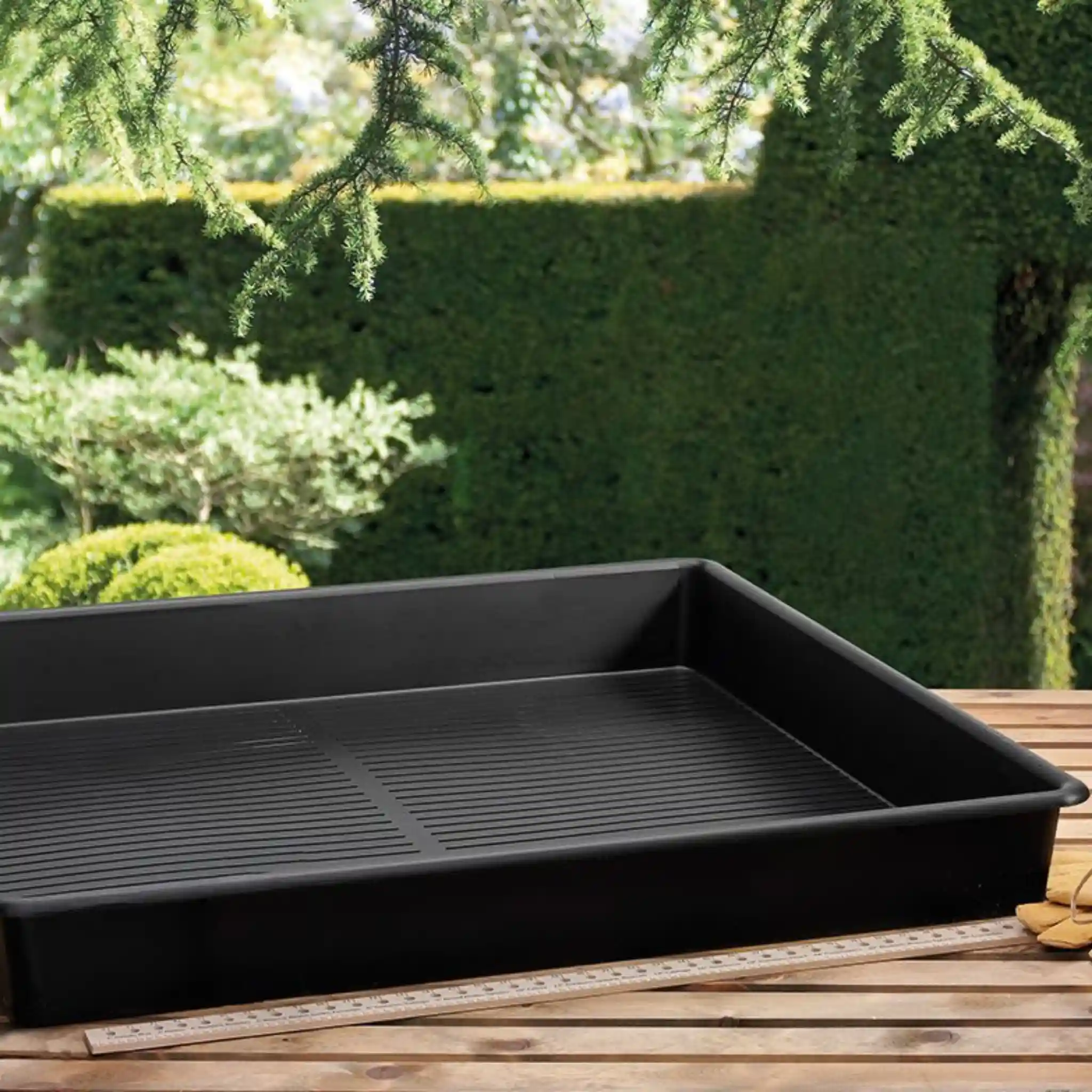 Garland 1.2 Metre Square Tray Black (4 per box) - 120cm x 120cm Heavy Duty Tray - Image 2