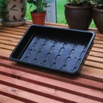 Garland Standard Seed Tray Black With Holes (25 per box) - Professional Propagation Tray - Image 3