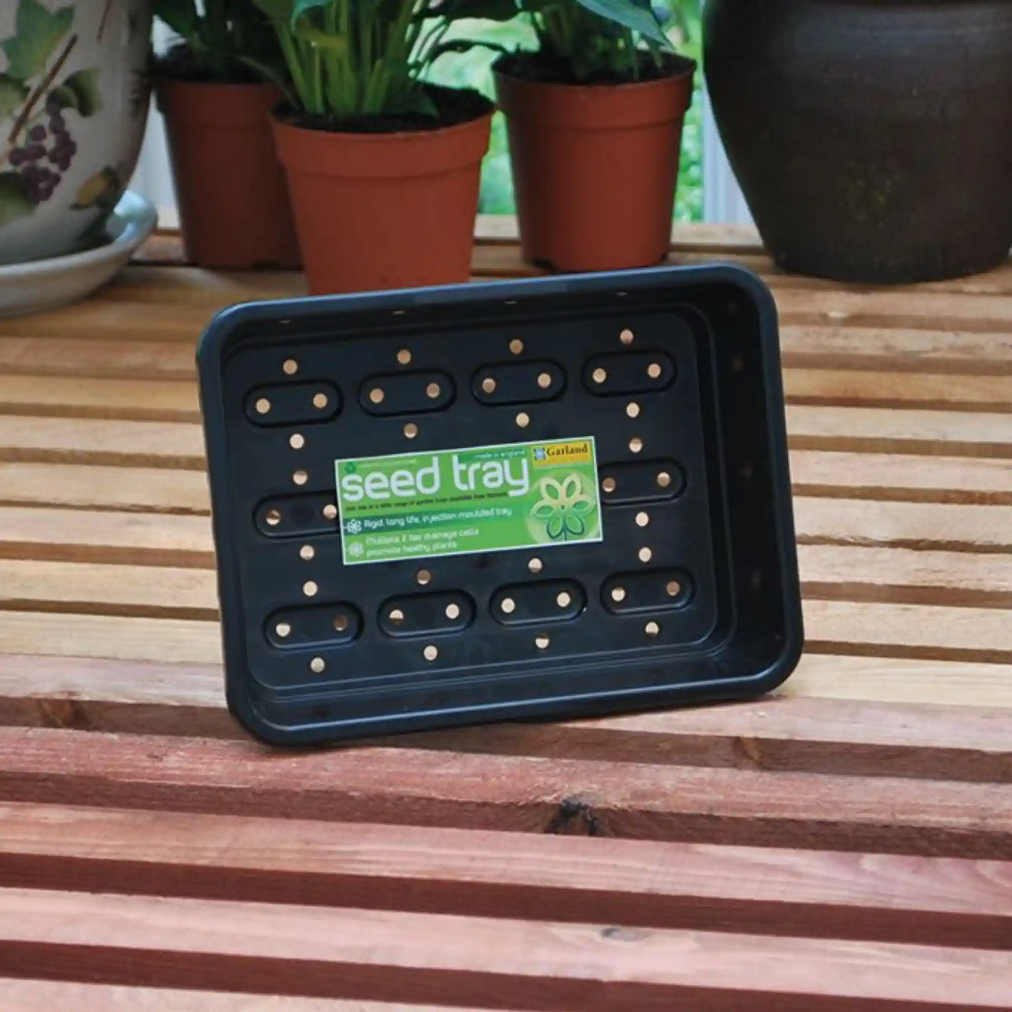 Garland Small Seed Tray Black With Holes (25 per box) - Professional Propagation Tray - Image 2