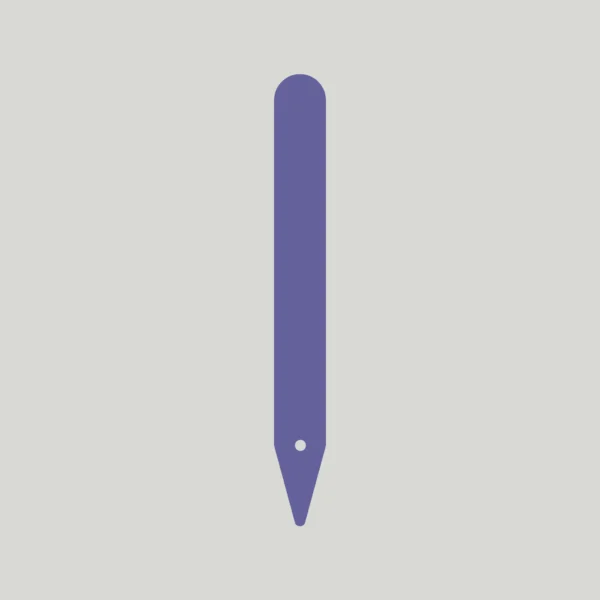 Heavy Duty Pot Labels with Hole 100mm x 14mm (Box of 1000) - Purple