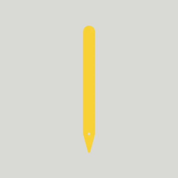 Heavy Duty Pot Labels with Hole 120mm x 14mm (Box of 1000) YELLOW