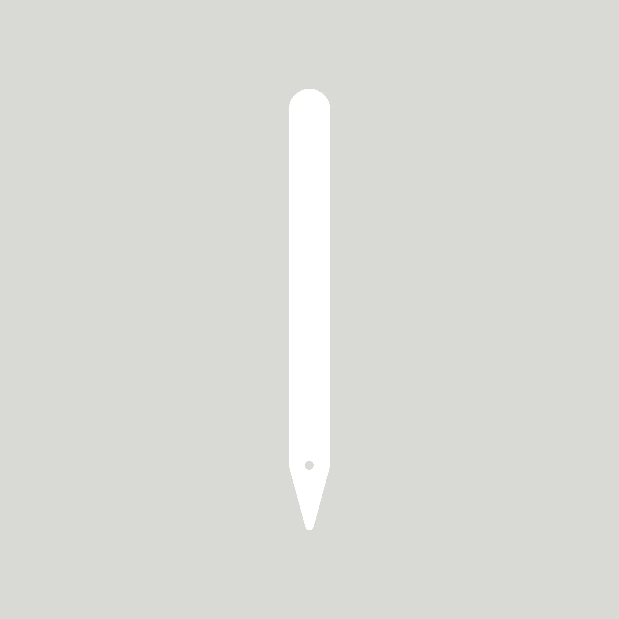 Creation_TYNE-MOULDS_MACHINERY_Heavy-Duty_Plant-labels_with-Hole-white-supplies-garden-wholesale Heavy Duty Pot Labels with Hole 120mm x 14mm (Box of 1000) WHITE - Image 1