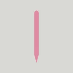 Heavy Duty Pot Labels with Hole 120mm x 14mm (Box of 1000) - Pink