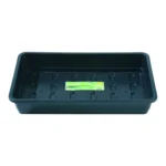 Garland Midi Garden Tray Black Without Holes (25 per box) - Solid Base Drip Tray