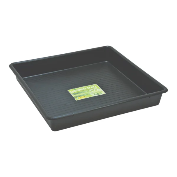 Garland 60cm Square Tray Black (6 per box) - Heavy Duty 32L Multi-Purpose Tray