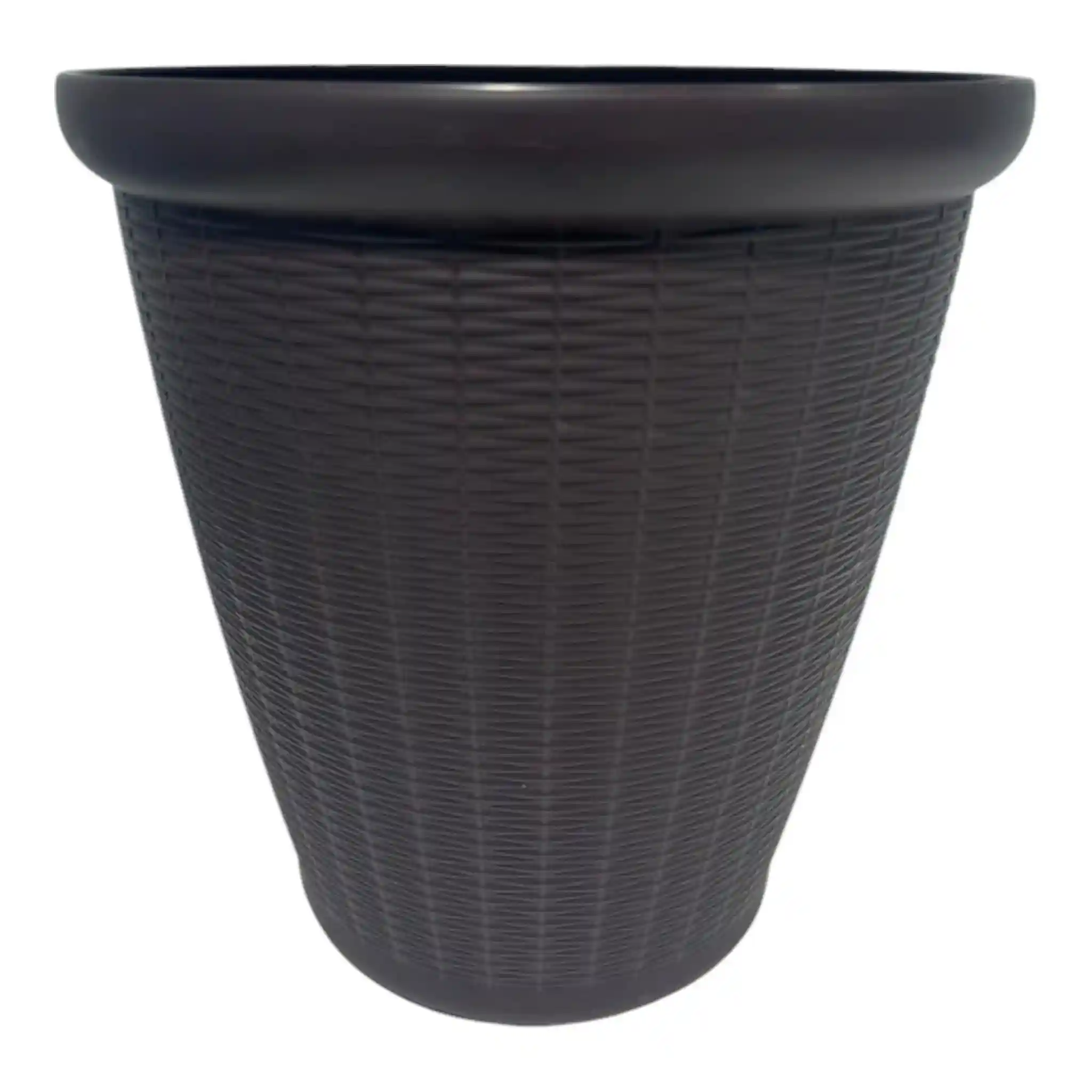 GROWERSOWN12_BrownWickerPlanter Growers Own 12 Inch Decorative Wicker Short Planter (1980 Per Pallet) - Image 1
