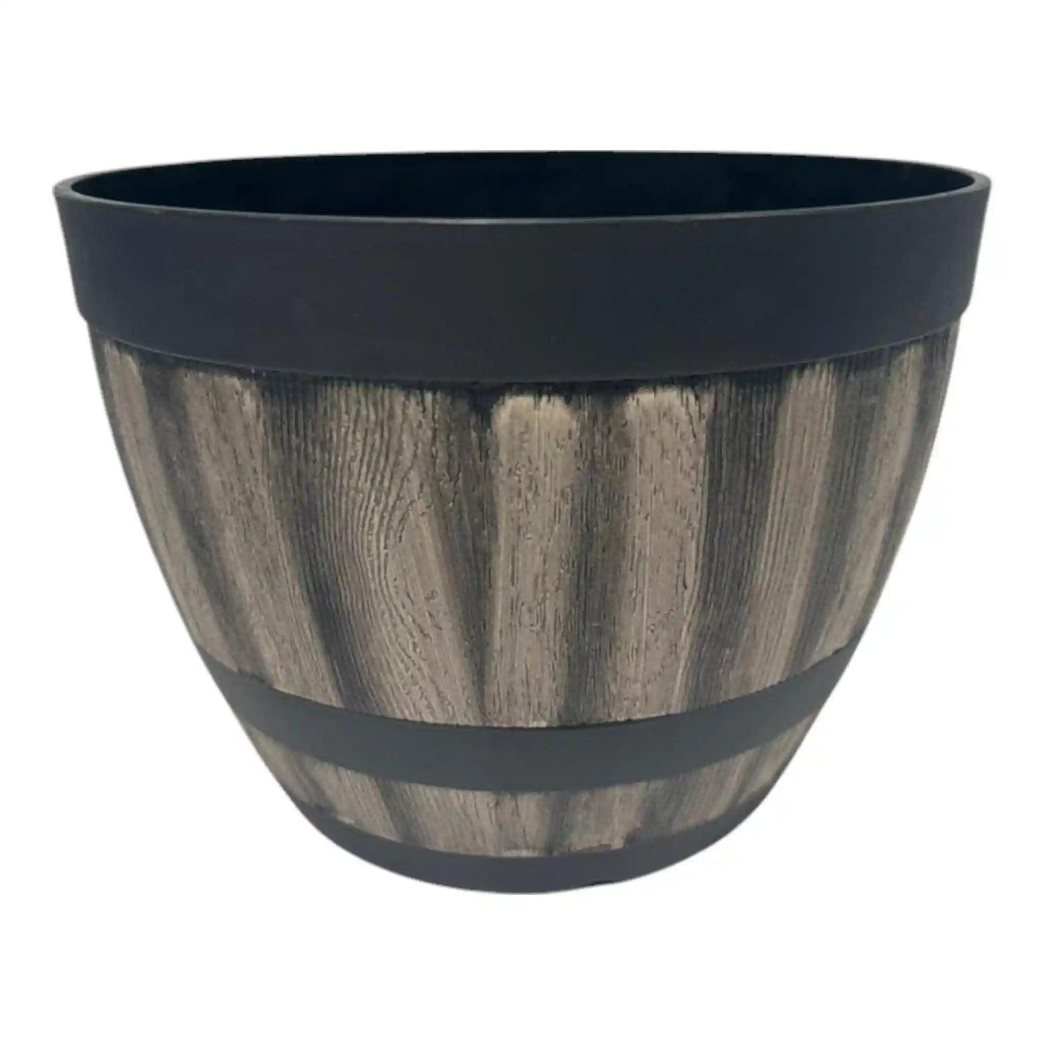 GROWERSOWN12_DecorativeKegBarrelPlanter Growers Own 12 inch Decorative Keg Barrel Planter (756 per pallet) - Image 1