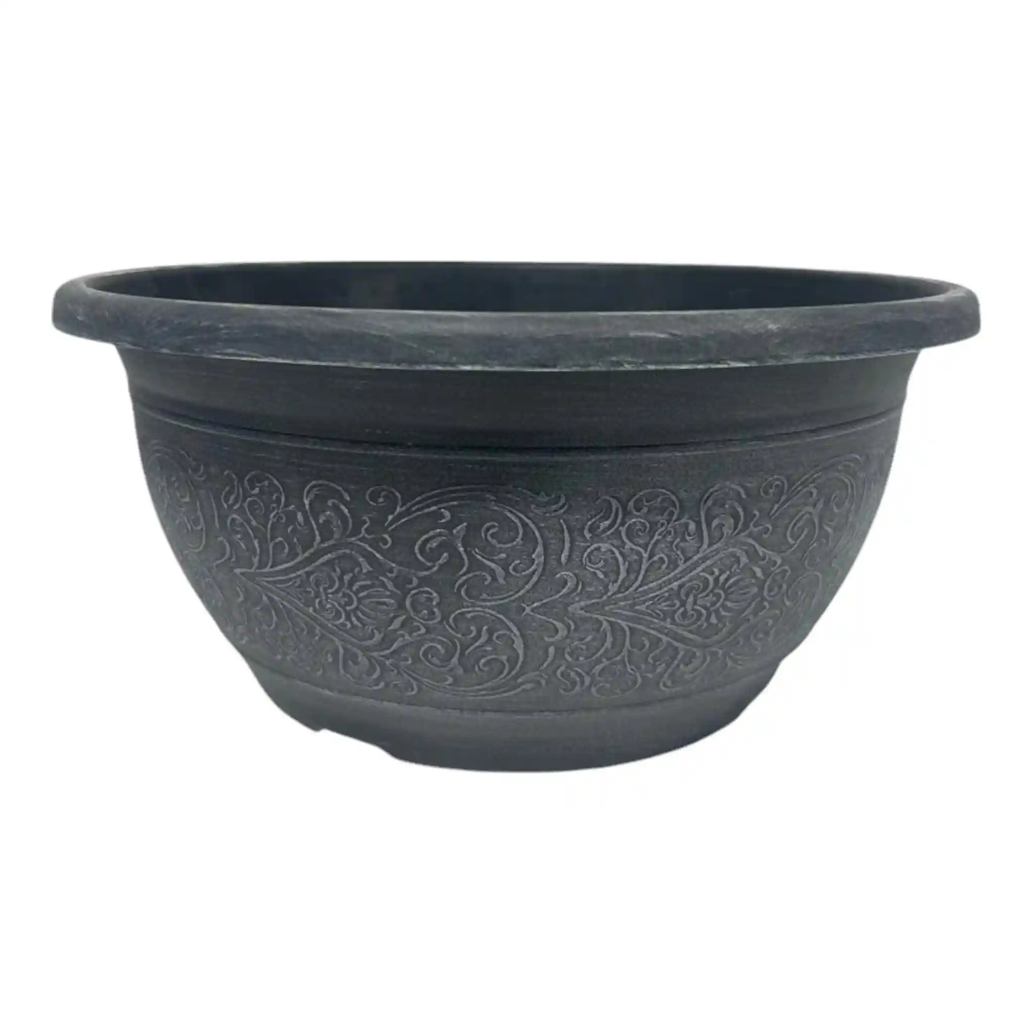 GROWERSOWN14_DecorativeCharlotteBowlPlanter Growers Own 14 inch Decorative Charlotte Bowl Planter (1440 per pallet) - Image 1