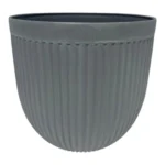 Growers Own 15 inch Grey Fluted Bowl Planter (135 per pallet)