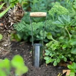Growers Own Stainless Steel Bulb Planter w/ Ashwood Handle – Professional Tool for Precise, Effortless Planting - Image 2