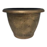Growers Own 12 Inch Bronze Loop Planter (1668 Per Pallet)