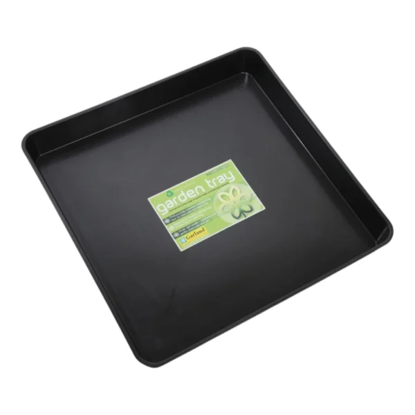 Garland Value Square Garden Tray Black (10 per box) - Deep 25L Watering Tray