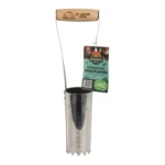 Growers Own Stainless Steel Bulb Planter w/ Ashwood Handle – Professional Tool for Precise, Effortless Planting