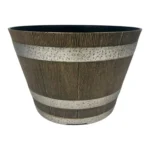 Growers Own 9 Inch Decorative Whiskey Keg Barrel Planter (2200 Per Pallet)