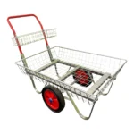 GROWERS OWN Garden Centre Trolley with Red Handle (80kg Load) – Reliable, High-Visibility Retail & Nursery Stock Trolley