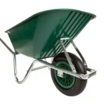 GROWERS OWN 120L 160kg Green Polypropylene Wheelbarrow with Run Flat Tyre – Professional Grade Garden & Trade Equipment - Image 3