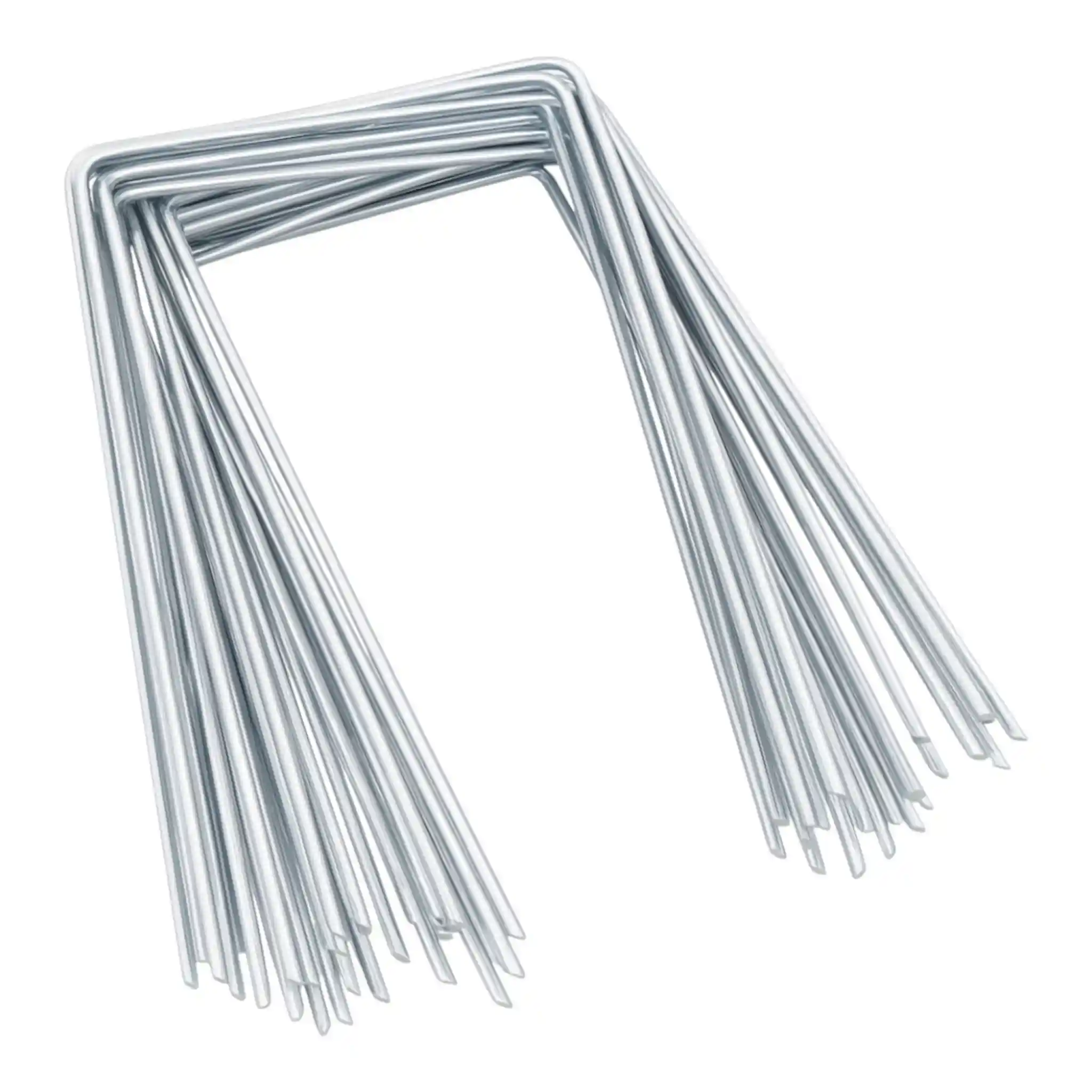 GrowersOwnGroundCoverStaples6x4- Growers Own Ground Staples for Fixing Ground Cover 6 x 4 (15cm x 10cm) Box of 100 - Image 1