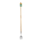 Growers Own Stainless Steel Long Handled Fork w/ Ashwood Handle – Extended Reach Professional Cultivation Tool