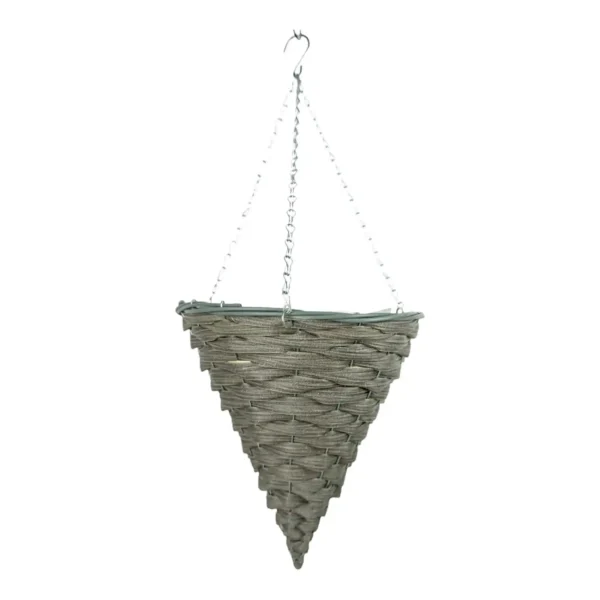 Growers Own Penshurst 14 inch Cone Plastic Rattan Hanging Basket (Box of 20)